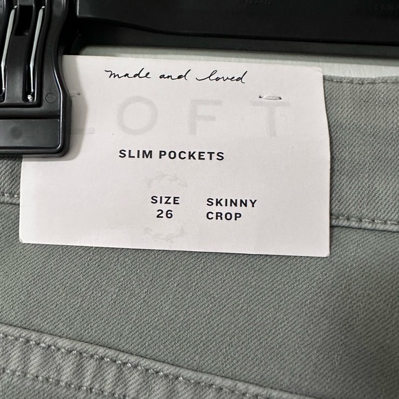 NWT LOFT PLUS SIZE 26 Skinny Crop SAGE - Picture 9 of 9